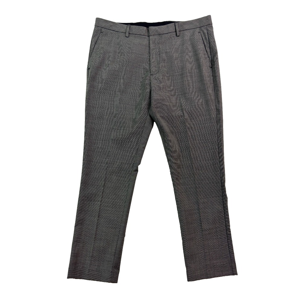 Bonobos 35x28 Marzotto Washable Wool Dress Pants Charcoal Gray Tailored Trouser
